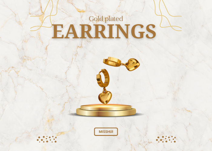 gold plated earrings