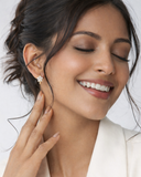 Flower Huggies Earrings - 18K Gold Plated