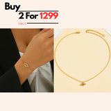 Combo Offer Buy 2 Anti Tarnish Evil Eye Necklace & Bracelet