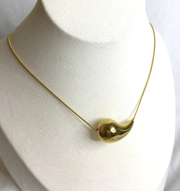 Combo Set With Chunky Earring and Necklace - 18K Gold