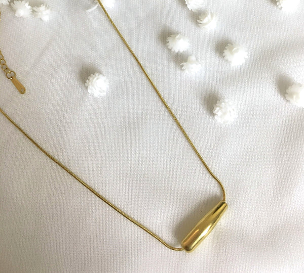 Combo Set With Casual Earring and Necklace - 18K Gold