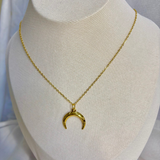 Crescent Moon Necklace | 18K Waterproof Plating