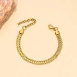 Casual Chain Bracelet - 18K Gold Plated