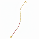 Purple Stone Bracelet - 18K Gold Plated